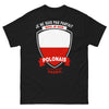 T-shirt Pologne noir - clin d'œil polonais amusant