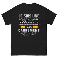 Thumbnail for T-shirt maman espagnole noir - Plus cool que jamais