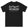 T-shirt infirmière râleuse super maman noir - amour et fierté
