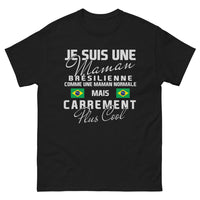 Thumbnail for T-shirt Maman brésilienne noir - samba et quotidien