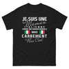 T-shirt Maman italienne noir - Je suis une maman italienne, carrément plus cool