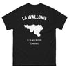 T-shirt Wallonie noir - Là Où Mon Histoire Commence