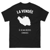 T-shirt Vendée noir - design sombre et nostalgique