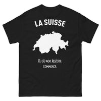 Thumbnail for T-shirt Suisse noir - histoire helvétique