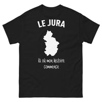 Thumbnail for T-shirt Jura noir - Là où mon histoire commence