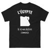 T-shirt Égypte noir - Là où mon histoire commence