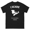 T-shirt Acadie noir - L'Acadie, là où commence mon histoire
