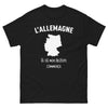 T-shirt Allemagne noir - Là où mon histoire commence