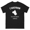 T-shirt Aveyron noir - Là où mon histoire commence