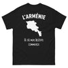 T-shirt Arménie noir face - Là où mon histoire commence