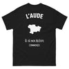T-shirt L'Aude noir face - L'Aude: mon histoire commence