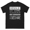 T-shirt sri-lankais noir - Désolé, cet homme est pris