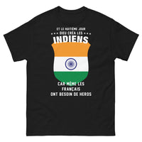 Thumbnail for T-shirt Indien noir - et le huitième jour, Dieu créa les Indiens