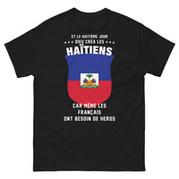 Thumbnail for T-shirt Haïtiens noir - héros des temps modernes