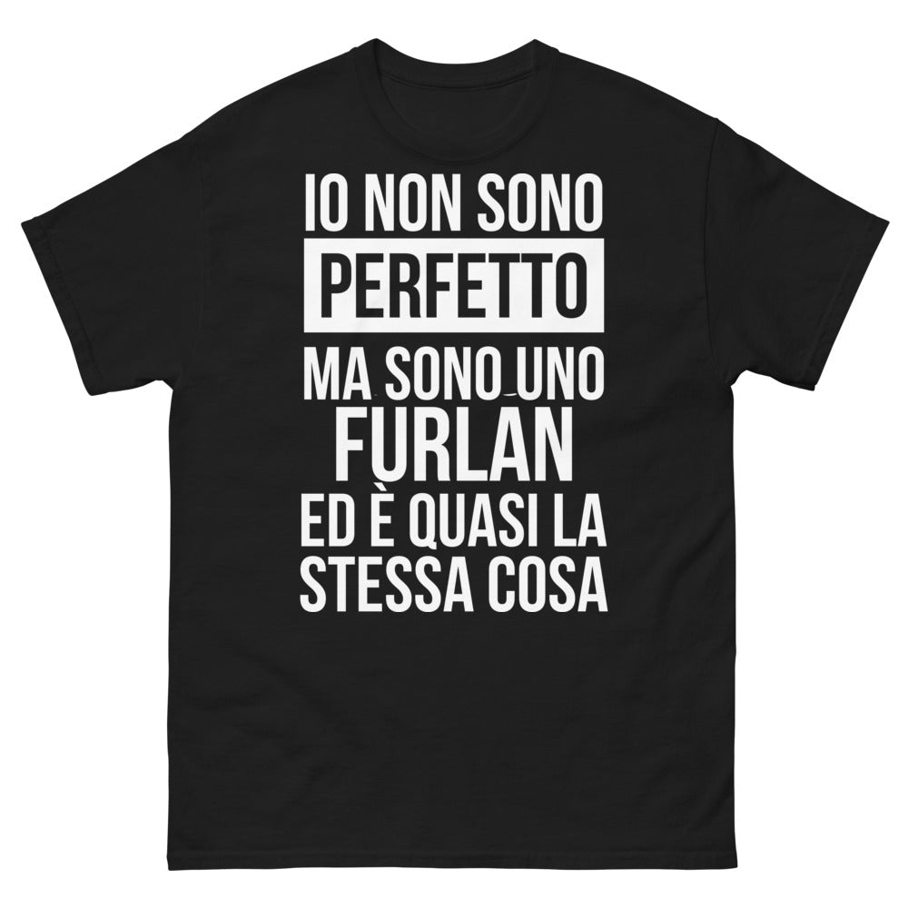 T-shirt furlan noir face - Non sono perfetto