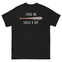 Thumbnail for T-shirt humour et nostalgie noir - Je peux pas, Lucille a soif