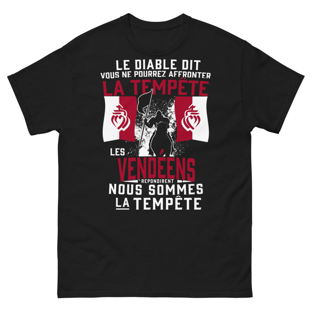 T-shirt Vendée noir - Les Vendéens Sont la Tempête