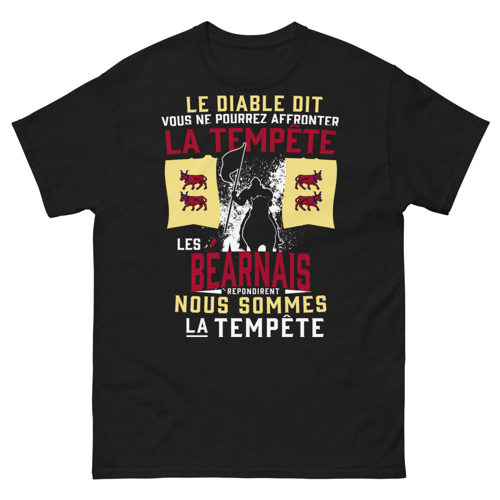 T-shirt Béarn noir face - Nous sommes la tempête