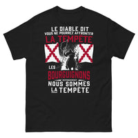 Thumbnail for T-shirt Bourguignon noir - défiant la tempête sombre et sauvage