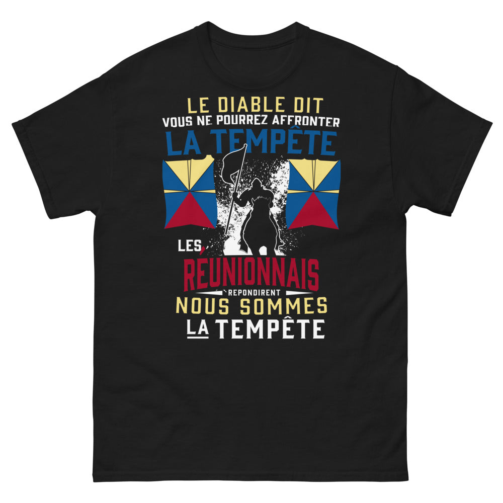 T-shirt Réunionnais noir - Nous Sommes la Tempête