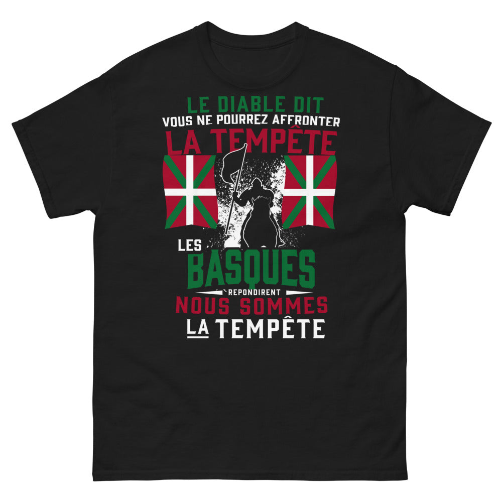 T-shirt Basques noir - Les Basques répondent à la tempête