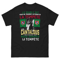 Thumbnail for T-shirt Les Cantalous noir - tempête auvergnate