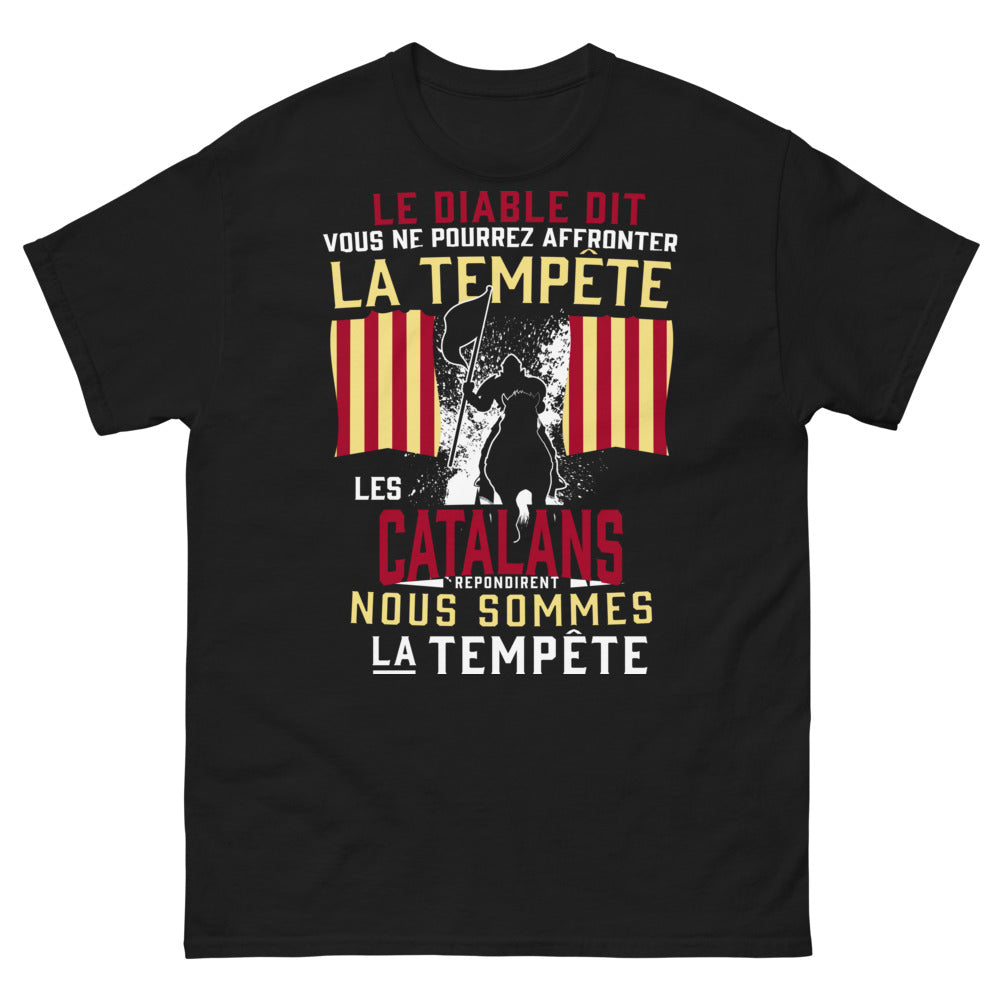 T-shirt Catalans Tempête noir - fier et audacieux