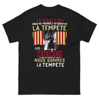 Thumbnail for T-shirt Catalans Tempête noir - fier et audacieux