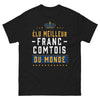T-shirt Franche-Comté noir - Élu meilleur Franc-Comtois du Monde