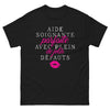T-shirt aide-soignante noir - parfaite avec plein de jolis défauts