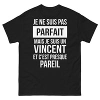Thumbnail for T-shirt Vincent noir face - je ne suis pas parfait