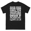 T-shirt Picarde noir - cœur malicieux