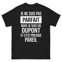 Thumbnail for T-shirt Dupont noir - humour et fierté familiale