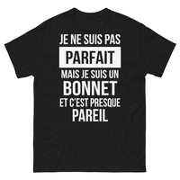 Thumbnail for T-shirt Bretons noir - humour et bonnet fier