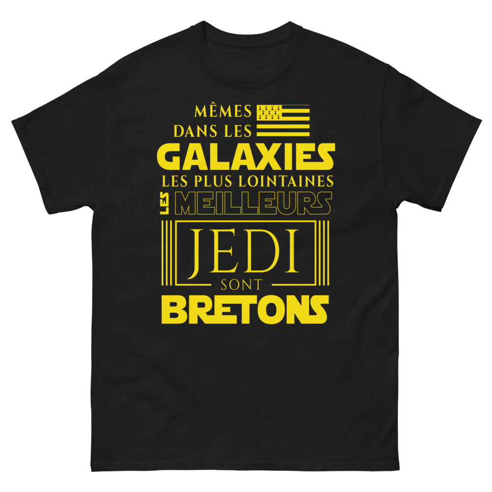 T-shirt Bretagne noir - Les meilleurs Jedi sont Bretons