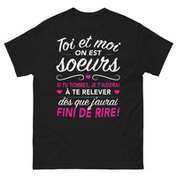 Thumbnail for T-shirt Sœurs noir - humour fraternel