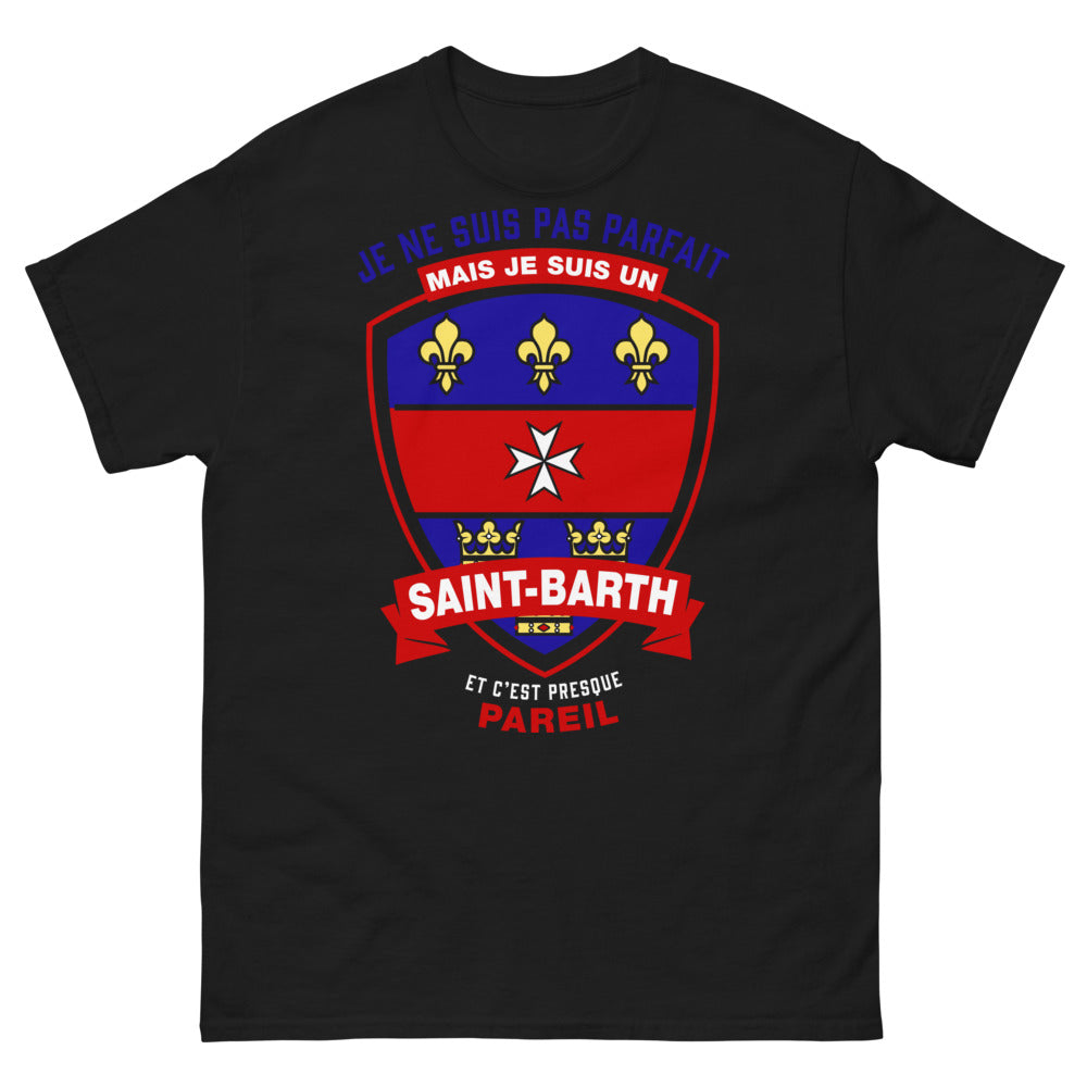 T-shirt Saint-Barths noir - presque parfait, humour local