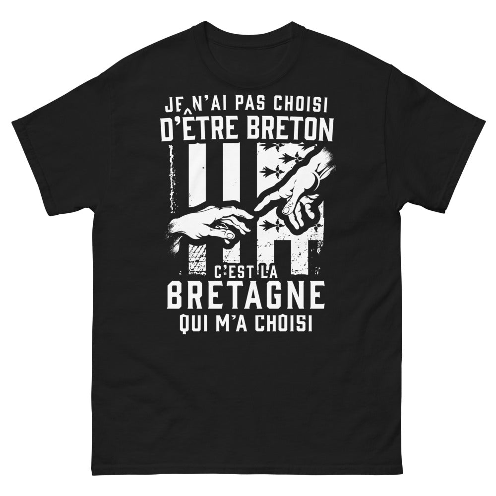 T-shirt Breton noir - clin d'œil à la Bretagne