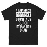 Thumbnail for T-shirt deutscher Humor schwarz - niemand ist perfekt