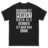 T-shirt Gerber noir - Niemand ist perfekt, doch als Gerber ist man nah dran