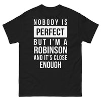 Thumbnail for T-shirt Robinson noir - Nobody is Perfect but I'm a Robinson