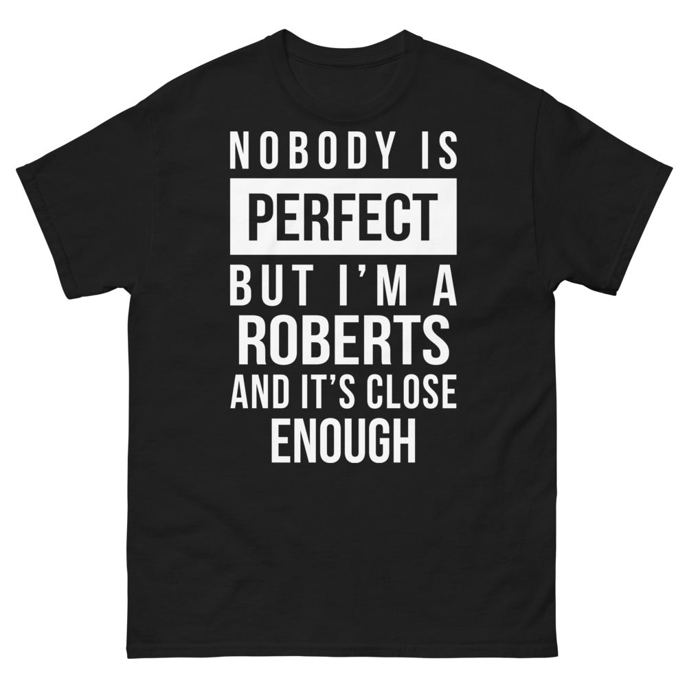 T-shirt Roberts noir - Nobody est parfait
