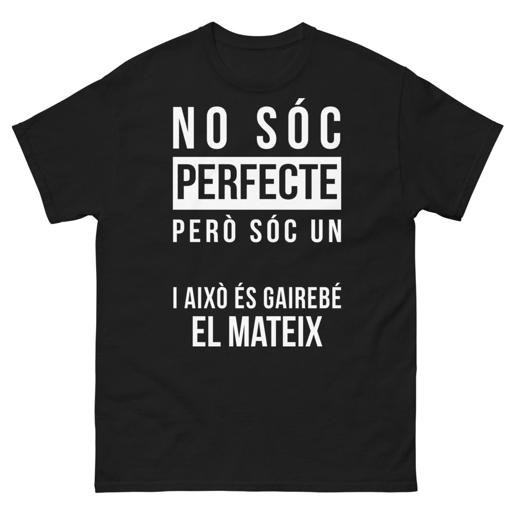 T-shirt Catalogne noir - No soy perfecto