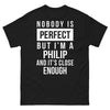 T-shirt Philip noir - Nobody's Perfect