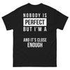 T-shirt perfectionnistes noir - Nobody est presque parfait