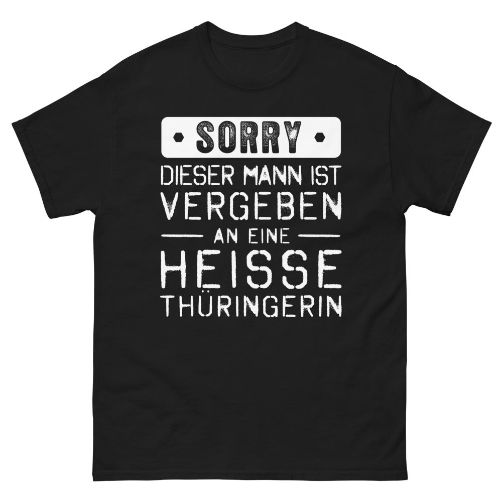 Thüringen Marineblau T-Shirt - Sorry, dieser Mann ist vergeben