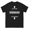 T-shirt Normand noir - Le Mythe, La Légende