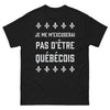T-shirt Québec noir - Je ne m'excuserai pas