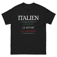 Thumbnail for T-shirt Italie noir - L'homme, le mythe, la légende