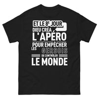 Thumbnail for T-shirt Gers noir - Et le 8e jour, Dieu créa l'apéro